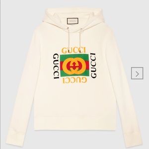 Oversize sweatshirt with Gucci logo